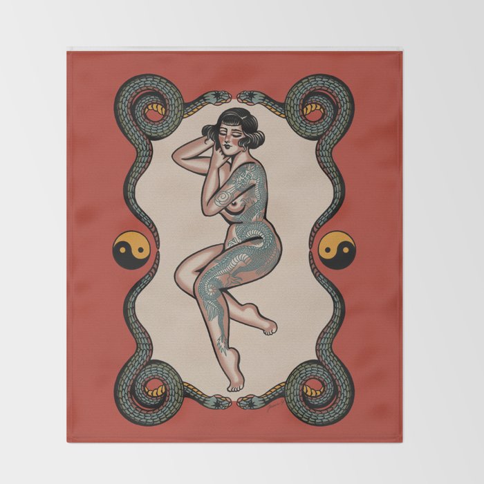 Peaceful among chaos  Throw Blanket Gallery Image 2
