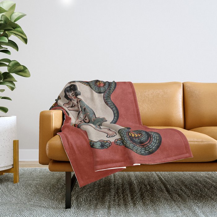 Peaceful among chaos  Throw Blanket Gallery Image 1