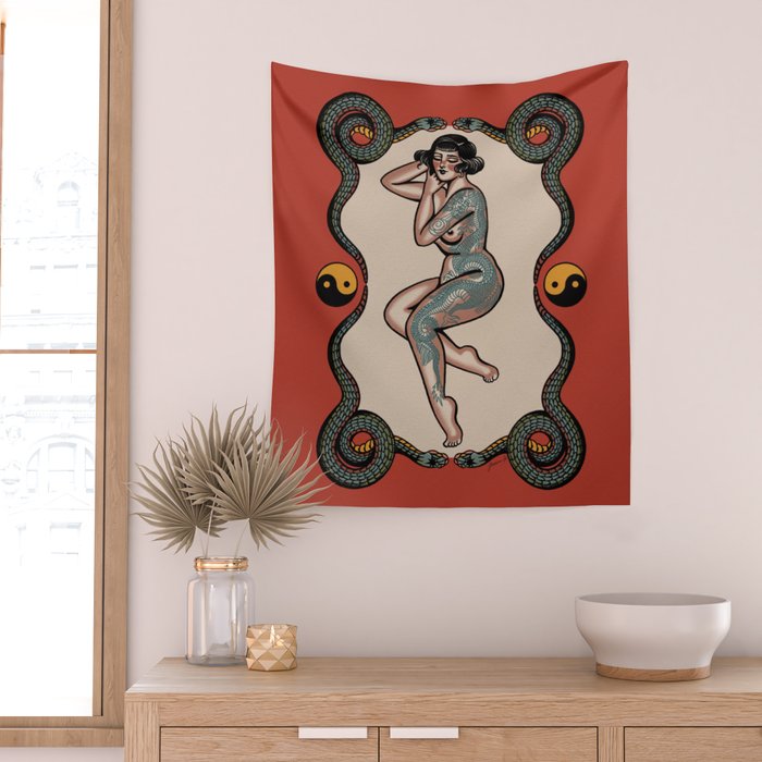 Peaceful among chaos  Wall Tapestry Gallery Image 2
