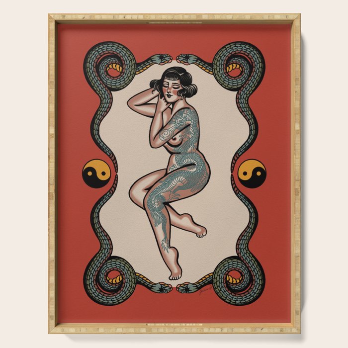 Peaceful among chaos  Serving Tray Gallery Image 1