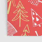 Christmas pine tree doodle art pattern Poster Gallery Image 3