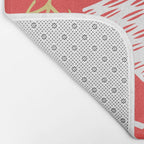 Christmas pine tree doodle art pattern Bath Mat Gallery Image 2