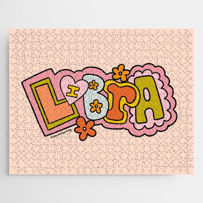 Libra Doodle Letters Jigsaw Puzzle Gallery Image 1