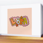 Libra Doodle Letters Wall Mural Gallery Image 2