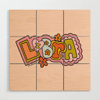 Libra Doodle Letters Wood Wall Art Gallery Image 1