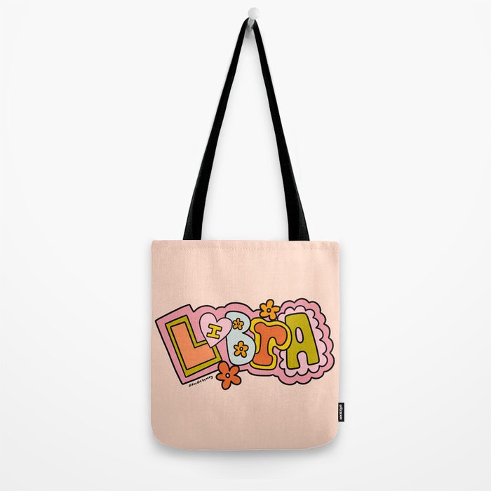Libra Doodle Letters Tote Bag Gallery Image 2