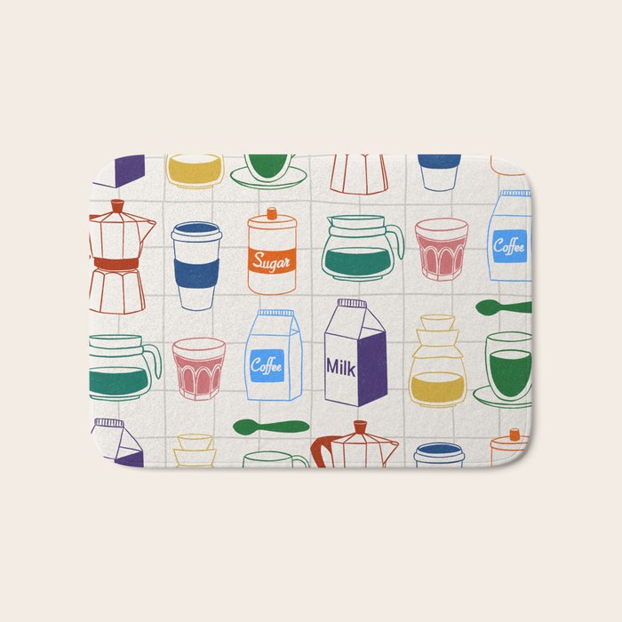 Cafe time Bath Mat Gallery Image 1