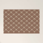 Bows and Ribbons Pattern LXII Coffee Creme Welcome Mat Gallery Image 1