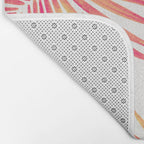 Tropical Fan Palm - Pink Palette Bath Mat Gallery Image 2