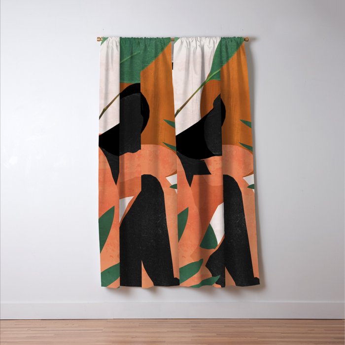 Tropical Girl 10 Window Curtain Gallery Image 3