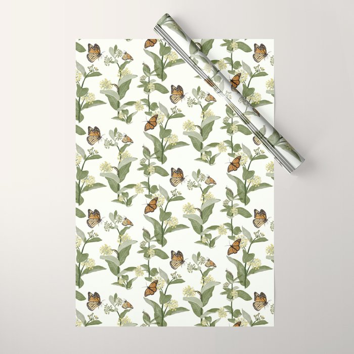 Monarch's Milkweeds Wrapping Paper Gallery Image 1