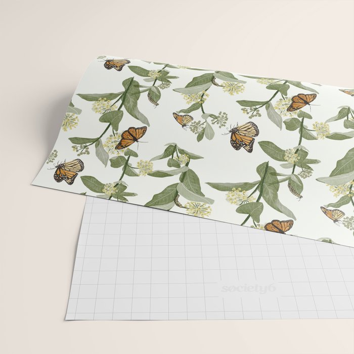 Monarch's Milkweeds Wrapping Paper Gallery Image 2