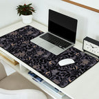 Mysterious Garden - midnight violet Desk Mat Gallery Image 2