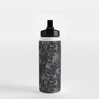 Mysterious Garden - midnight violet Water Bottle Gallery Image 2