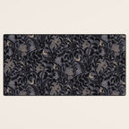 Mysterious Garden - midnight violet Desk Mat Gallery Image 3