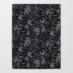 Mysterious Garden - midnight violet Poster Gallery Image 4