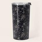Mysterious Garden - midnight violet Travel Mug Gallery Image 2