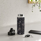 Mysterious Garden - midnight violet Water Bottle Gallery Image 4
