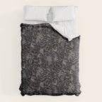 Mysterious Garden - midnight violet Comforter Gallery Image 6