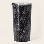 Mysterious Garden - midnight violet Travel Mug Gallery Image 3
