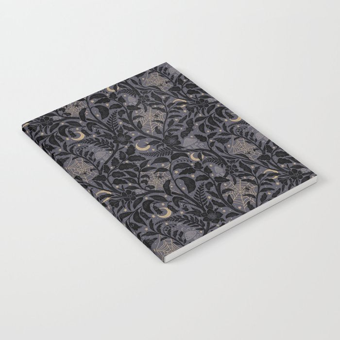 Mysterious Garden - midnight violet Notebook Gallery Image 1
