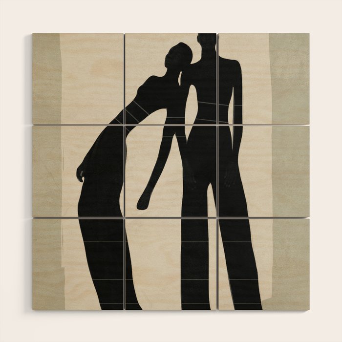 Pair Line Wood Wall Art Gallery Image 1
