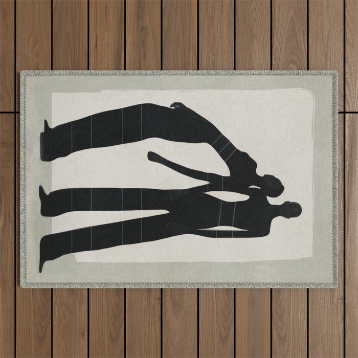 Pair Line Outdoor Rug Gallery Image 1