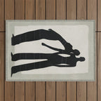 Pair Line Outdoor Rug Gallery Image 1
