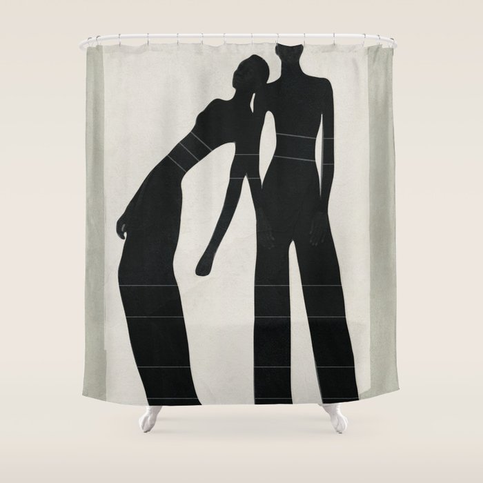 Pair Line Shower Curtain Gallery Image 1