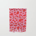 Cow Print in Pink and Red Wall Hanging Gallery Image 1