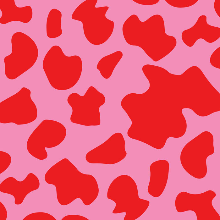 Cow Print in Pink and Red Coffee Mug Gallery Image 2