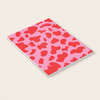 Cow Print in Pink and Red Notebook Gallery Image 3