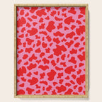 Cow Print in Pink and Red Serving Tray Gallery Image 1