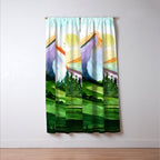 Colorful Landscape 4 Window Curtain Gallery Image 3