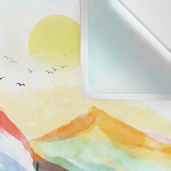 Colorful Landscape 4 Wall Tapestry Gallery Image 3