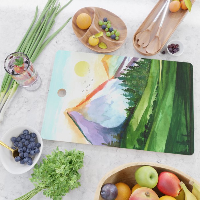 Colorful Landscape 4 Cutting Board Gallery Image 2