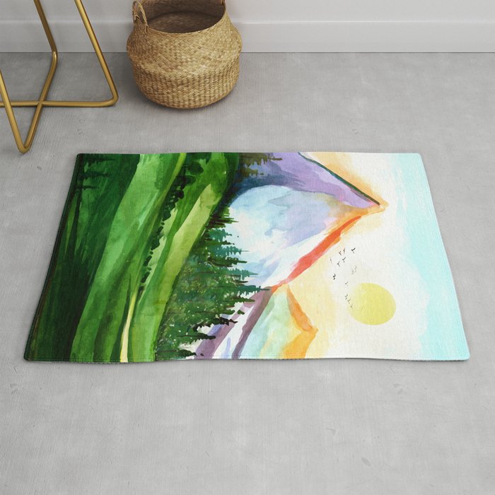 Colorful Landscape 4 Rug Gallery Image 1