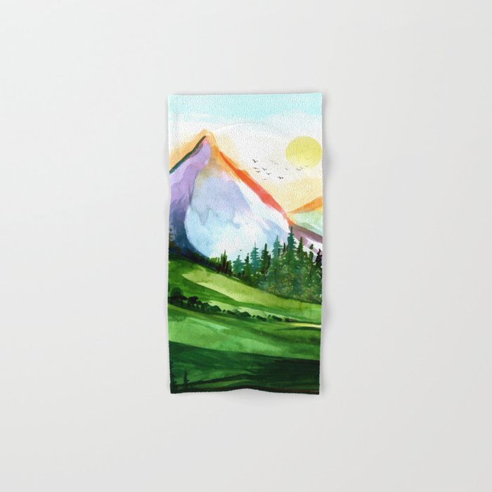 Colorful Landscape 4 Bath Towel Gallery Image 1