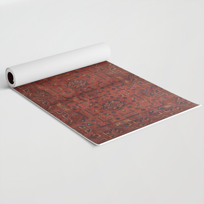 Traditional Vintage Moroccan Rug Design E13 Yoga Mat Gallery Image 2