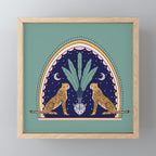 Modern cheetah couple in Middle East  Mini Art Print Gallery Image 1