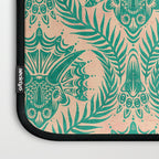 Triceratops Damask - Verdigris on peach Laptop Sleeve Gallery Image 3