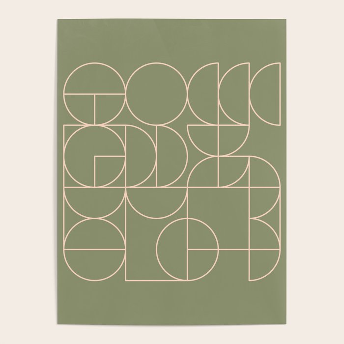Deco Geometric 08D Poster Gallery Image 4