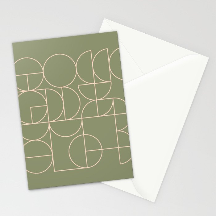 Deco Geometric 08D Stationery Card Gallery Image 2