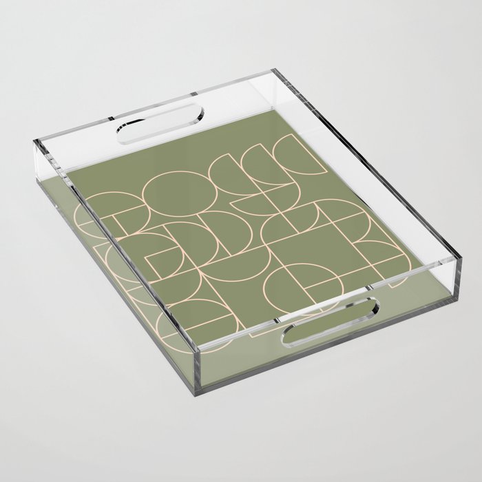 Deco Geometric 08D Acrylic Tray Gallery Image 1