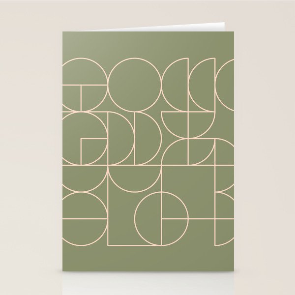 Deco Geometric 08D Stationery Card Gallery Image 2