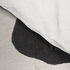 Mid Century Modern Minimalist Abstract Art Brush Strokes Black & White Ink Art Square Shapes Comforter Gallery Image 4