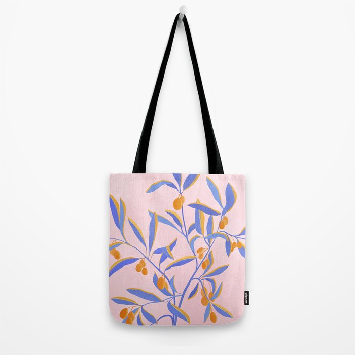 Blue Branches Botanical Illustration  Tote Bag Gallery Image 2
