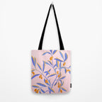 Blue Branches Botanical Illustration  Tote Bag Gallery Image 2