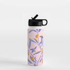 Blue Branches Botanical Illustration  Water Bottle Gallery Image 1
