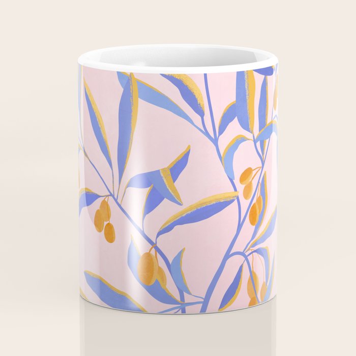 Blue Branches Botanical Illustration  Coffee Mug Gallery Image 4